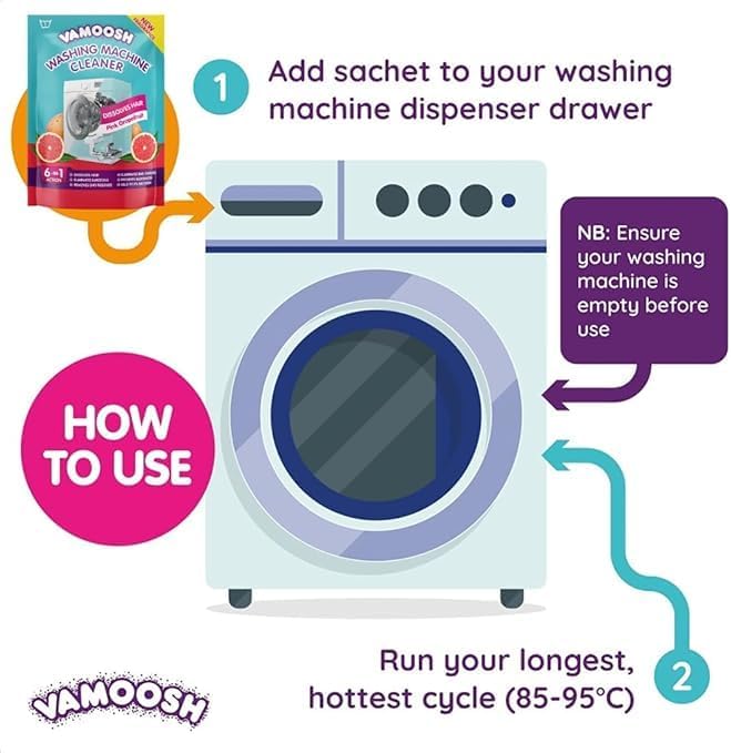 Vamoosh 6-in-1 Washing Machine Cleaner | Dissolves Pet Hair | Prevents Blockage - Image 2