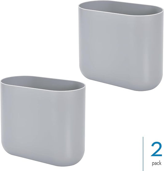 iDesign Small Oval Plastic Trash Ideal - Image 2