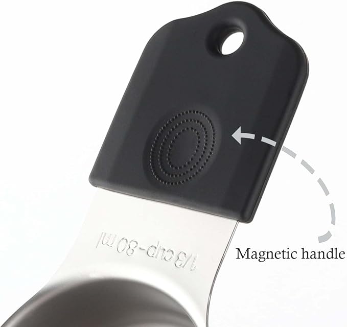 Magnetic Measuring Cups Set Stainless Steel Heavy Duty Metal Measuring Cups - Image 4