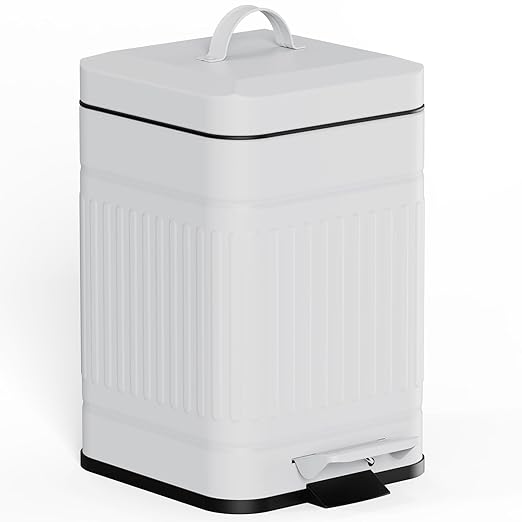 CEROELDA Small Trash Can with Lid-5L/1.3 Gal, Stainless Steel Outdoor Dog Poop by WelcometoCEROELDA