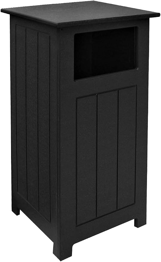 GT1246 Recycled Plastic Beechwood Side Load Trash Enclosure by JFMGolf