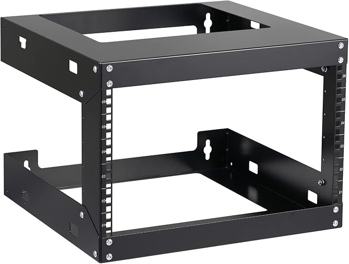 6U Wall Mount Rack Open Frame 19 Inch Server Equipment Network Cabinet 18 by Tedgetal