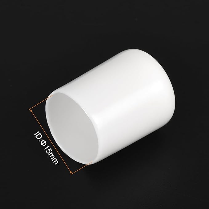 uxcell 20pcs Rubber End Caps 15mm ID Vinyl Round End Cap Cover Screw Thread - Image 3