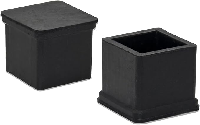 Flyshop Heavy Duty Non-Slip Rubber Leg Tips Floor Protectors Square Chair Leg - Image 4