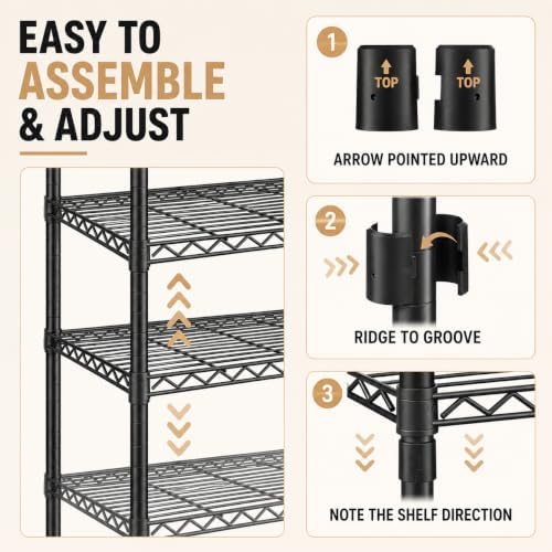 Heavy Duty Garment Rack with Lockable Wheels, 1050lbs Rolling Clothing Rack 3...