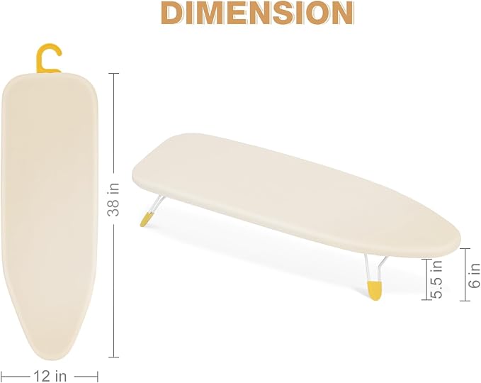 APEXCHASER Tabletop Ironing Board, Folding Legs Iron Board - Image 2