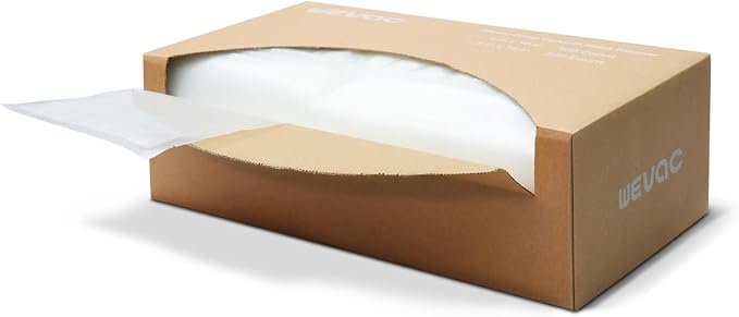 Wevac 6''x10'' and 8''x12'' 300 Count, Vacuum Sealer Bags Keeper, PreCut Bags - Image 7