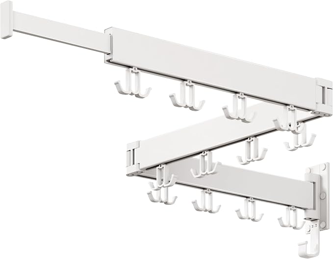 Clothes Drying Rack Wall Mounted, Drying Rack Clothing Wall Mount, Laundry - Image 8
