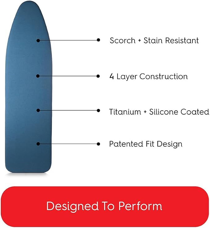 TIVIT Ironing Board Cover 13 x 45, Performance Grade Titanium Coated Pro Grip - Image 3