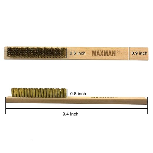 MAXMAN Brass Brush, Soft Brass Bristle Wire Brush - Image 3