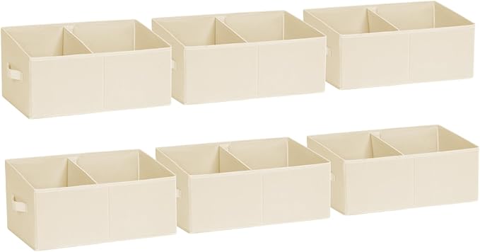DIMJ Closet Storage Bins, 6 Pack Storage Baskets by DiMJ