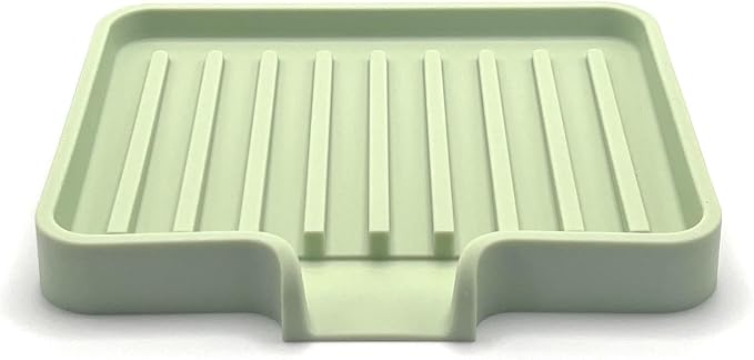 Happitasa Silicone Soap Dish Tray and Sponge Holder by Happitasa