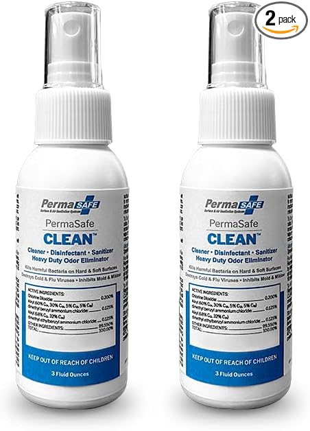 PermaSafe CLEAN, All-Purpose Hospital Disinfectant Cleaner; No Rinse, Soft & by PermaSafe
