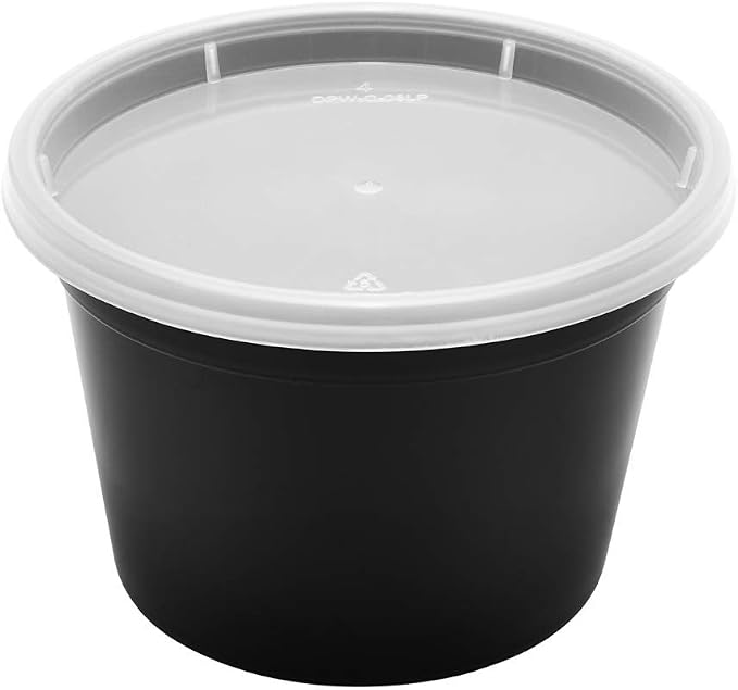Karat [16oz - 240 ct Black PP Injection Molded Round Deli Containers - Image 7