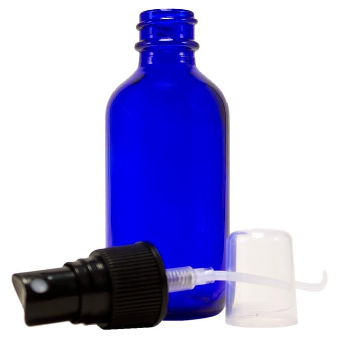 2 fl oz Cobalt Blue Glass Bottle - Image 2
