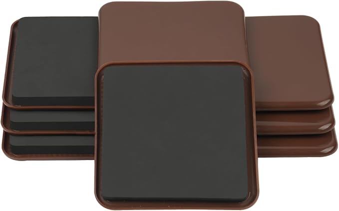 new space 8 Pack Furniture Sliders, 4.7 Inch Sliders by Unknown