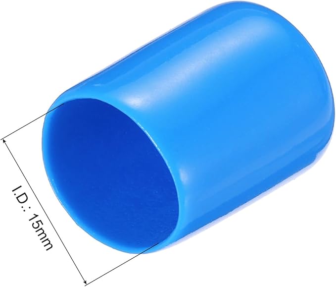 uxcell 20pcs Rubber End Caps 15mm ID Vinyl PVC Round Tube Bolt Cap Cover Screw - Image 3