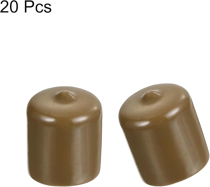 uxcell 20pcs Rubber End Caps 23mm ID Vinyl PVC Round Tube Bolt Cap Cover Screw - Image 2