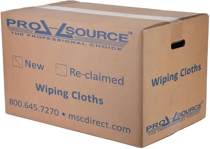 PRO SOURCE 25 Lb Box Virgin Surgical Lint-Free Blue Cotton Huck Towels: 16" x - Image 5