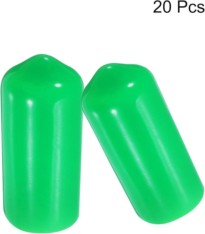 uxcell 20pcs Rubber End Caps 7mm ID Vinyl PVC Round Tube Bolt Cap Cover Screw - Image 2
