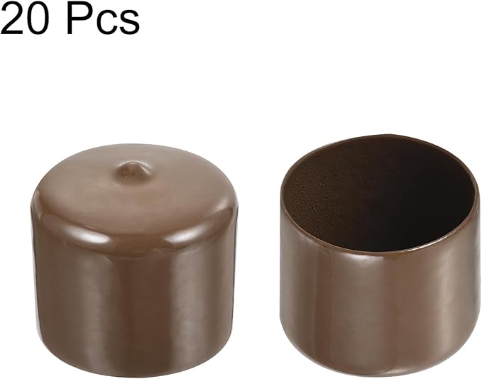 uxcell 20pcs Rubber End Caps 37mm ID Vinyl PVC Round Tube Bolt Cap Cover Screw - Image 2