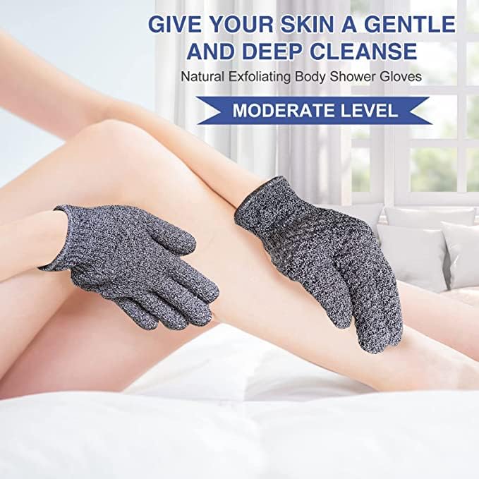 Yiclick Heavy Exfoliating Gloves, Exfoliating Body Scrubber - Image 7