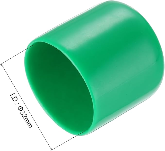 uxcell 20pcs Rubber End Caps 32mm ID Vinyl PVC Round Tube Bolt Cap Cover Screw - Image 3