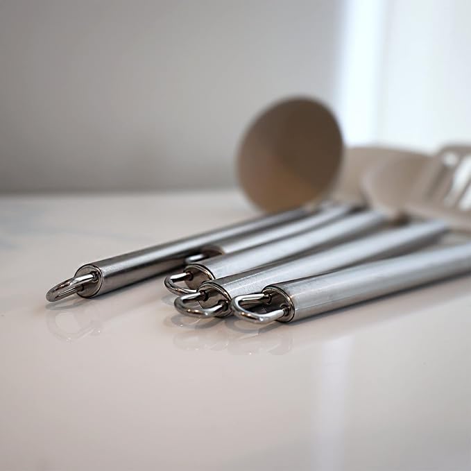Beille 4pc Cream Wheat Straw Cooking Spoons Kitchen Utensils Set Household - Image 3
