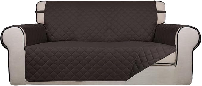 PureFit Reversible Quilted Sofa Cover, Water Resistant Furniture Protector by PureFit