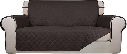 PureFit Reversible Quilted Sofa Cover, Water Resistant Furniture Protector by PureFit