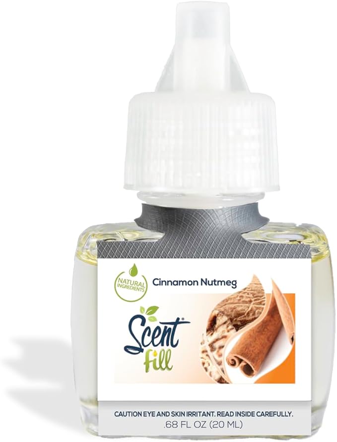 Scent Fill Sweet & Spicy Cinnamon Nutmeg Plug in Air Freshener, 4 Scented Oil - Image 3