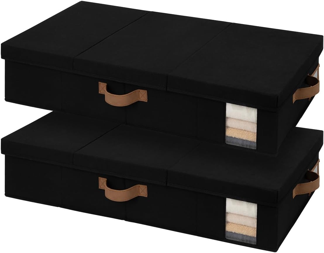 StorageWorks 2-Pack Large Under Bed Storage Bins by StorageWorks