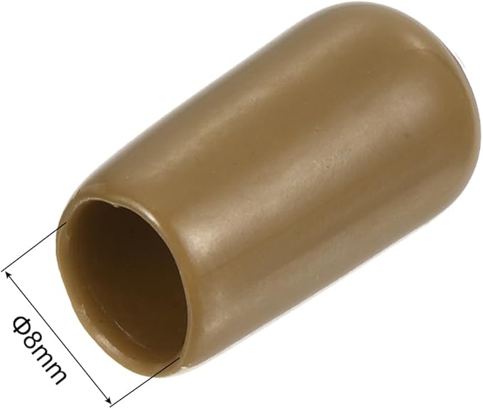 uxcell 20pcs Rubber End Caps 8mm ID Vinyl PVC Round Tube Bolt Cap Cover Screw - Image 3