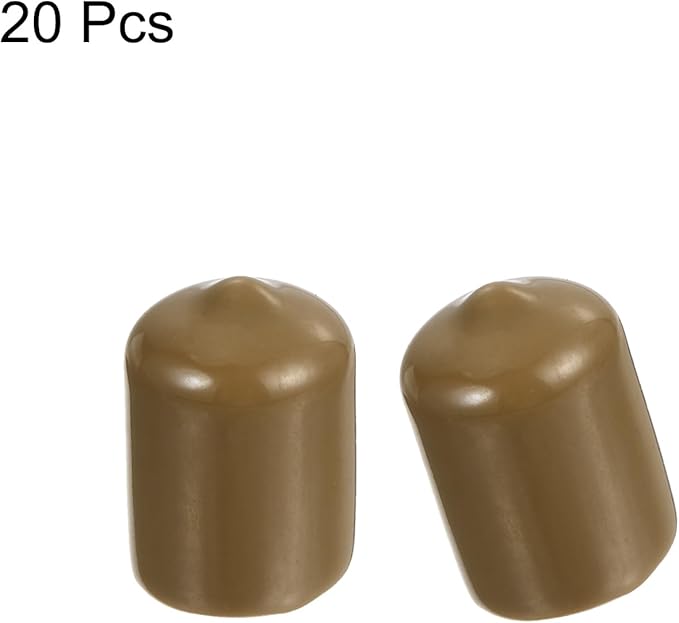 uxcell 20pcs Rubber End Caps 15mm ID Vinyl PVC Round Tube Bolt Cap Cover Screw - Image 2