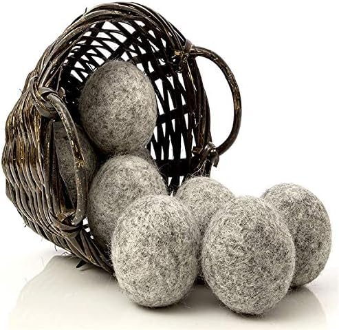 NATURAL THINGS Alpaca Wool Dryer Balls, Fabric Softener Balls, Anti Static by Natural+Things