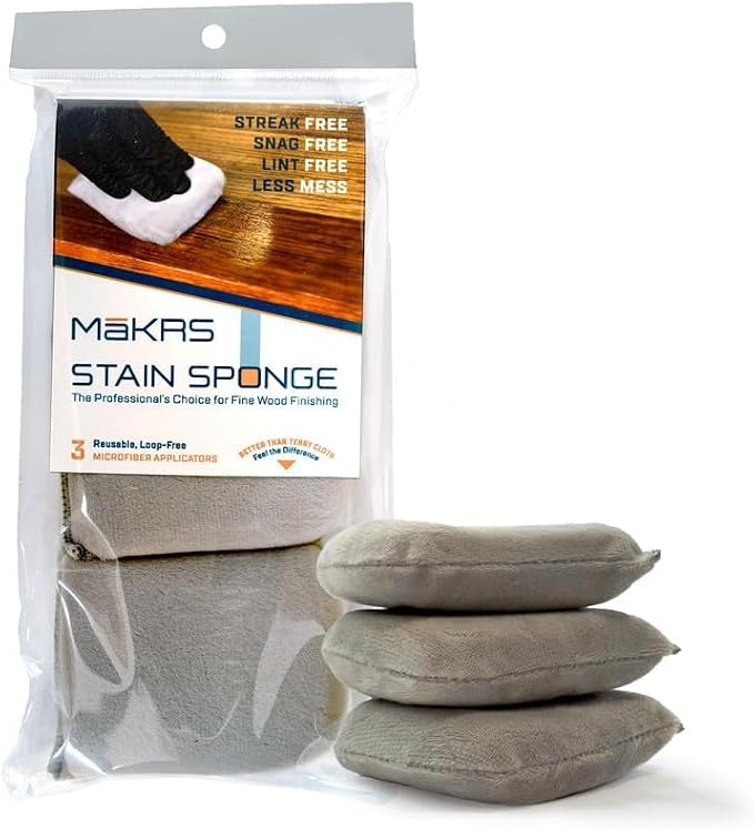 MāKRS Stain Sponge, Snag and Streak-Free Applicator Sponges, Micro-Brush by MaKRS