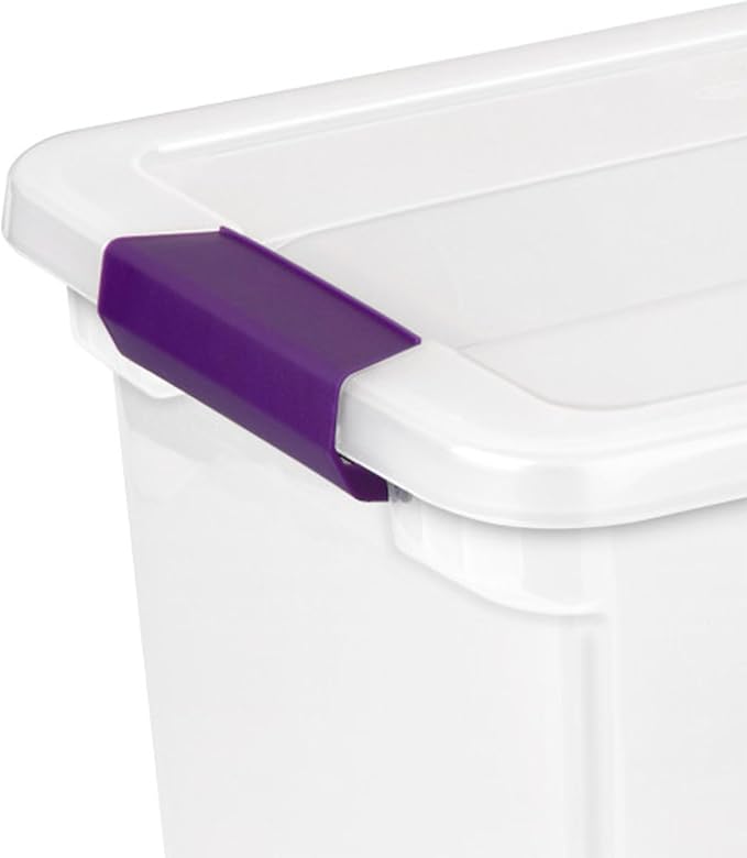 Sterilite 6-Pack 27 Quart ClearView Latch Box, Stackable Organizer Bins - Image 8