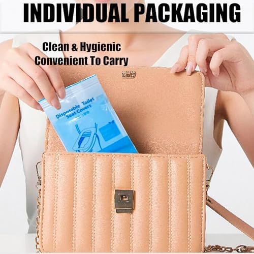 50 Pack Toilet Seat Covers Disposable 16x24 Inch XL Portable Toilet Liners - Image 4