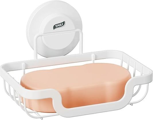 TAILI Soap Holder Bar Dish Suction Cup, Bar Shampoo Rack by TAILI