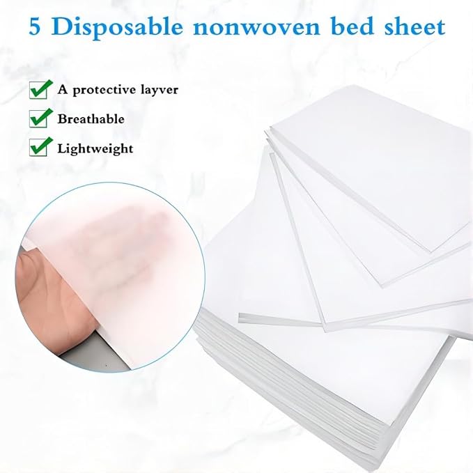 100Pcs Disposable Massage Table Sheets 31.5" x 71" Non-Woven Fabric Bed Covers - Image 5