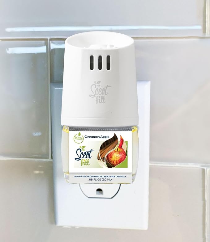 Scent Fill Cinnamon Apple Plug in Air Freshener, Scented Oil Refills, 2 Refills - Image 2