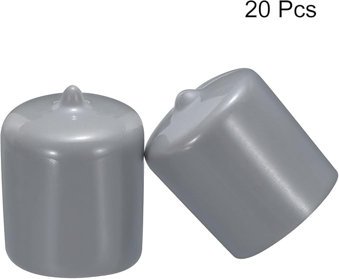 uxcell 20pcs Rubber End Caps 25mm ID Vinyl PVC Round Tube Bolt Cap Cover Screw - Image 2