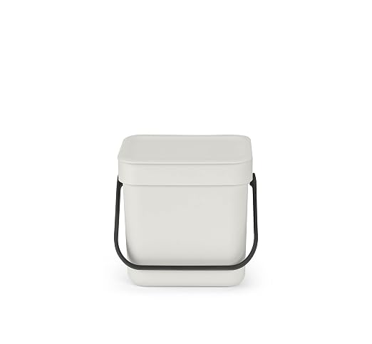 Brabantia Sort & Go Food Trash Can Small Countertop Kitchen Compost Caddy - Image 3