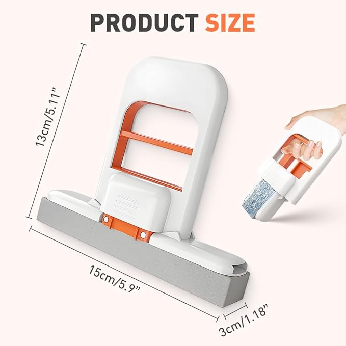 Mini Foldable Desktop Mop, Wet and Dry Portable Cleaning Sponge Mop, Self - Image 7