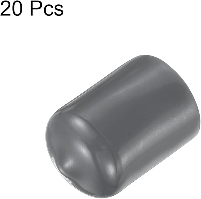 uxcell 20pcs Rubber End Caps 14.5mm ID Vinyl Round Tube Bolt Cap Cover Thread - Image 2