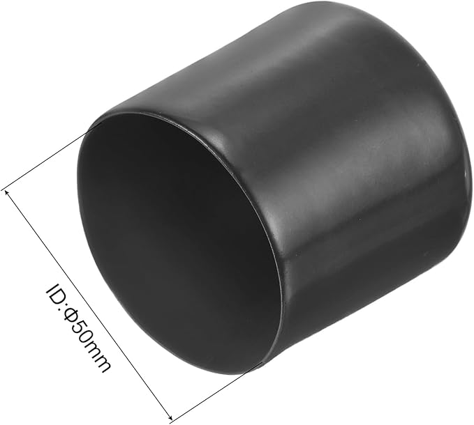 uxcell 20pcs Rubber End Caps 50mm ID Vinyl Round Tube Bolt Cap Cover Thread - Image 3