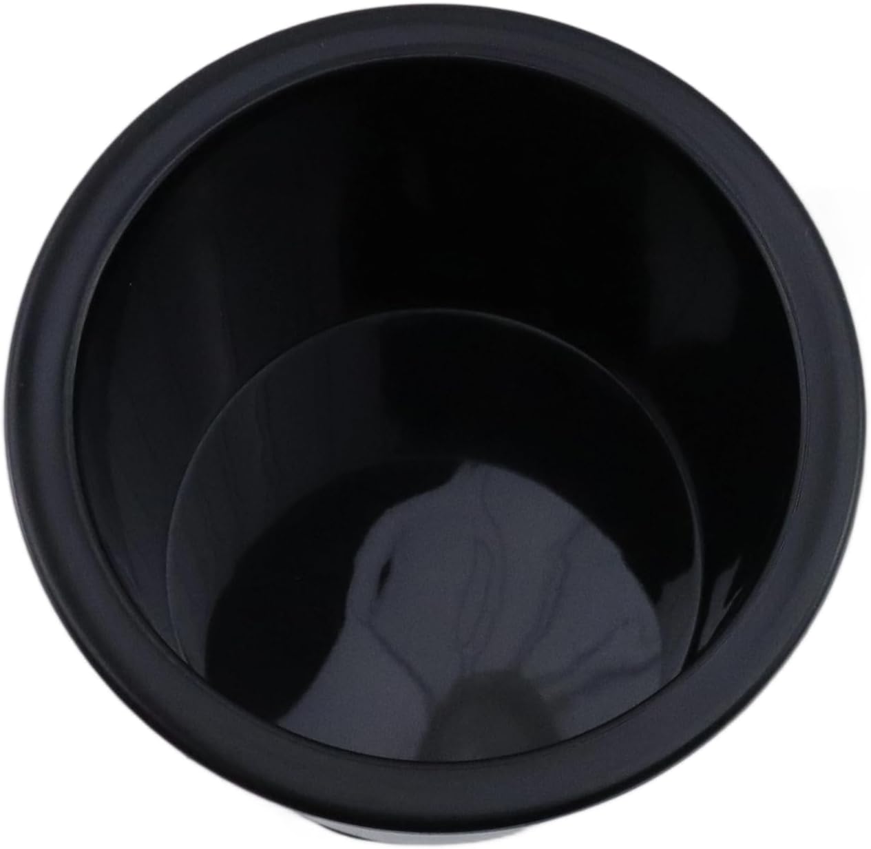 Dnyta 2Pcs 4.2" x 4" Black Plastic Cup Holder Insert, Sofa Recliner Car Seat Cups Holder Replacement, Poker Table Cup Holders, for Table, Sofa, Boats, Truck, Car
