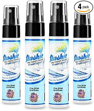 Flushie Pre-Toilet Sprays for Poop Travel Size Toiletries Bathroom Spray for by FlushiePre-ToiletSpray