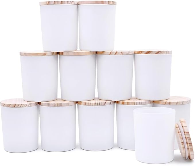 Thick Candle Jars for Making Candles 12 Pcs, 7 OZ Empty Jars by Showin