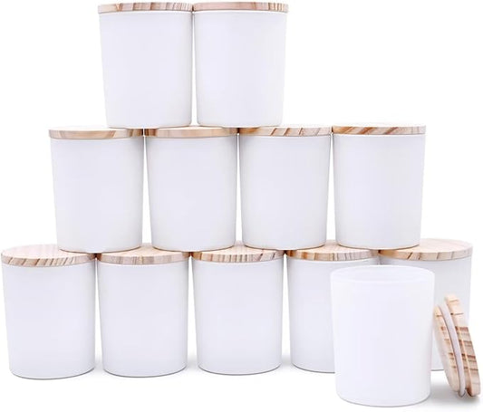 Thick Candle Jars for Making Candles 12 Pcs, 7 OZ Empty Jars by Showin